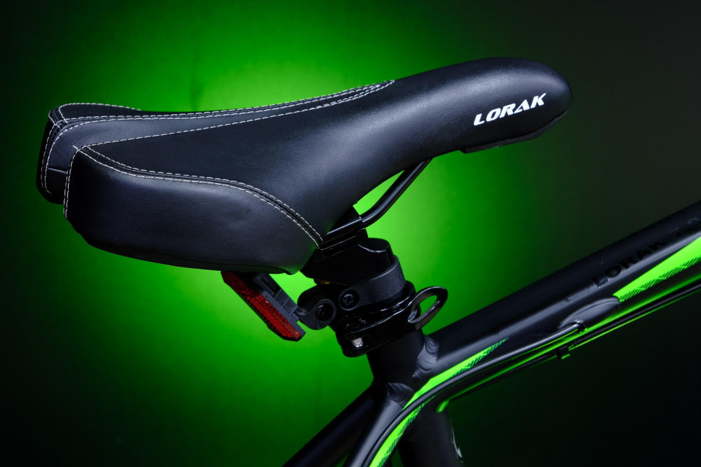 Lorak 7.0 Матовый Чёрный/Зелёный рама 19 (на рост 171-182)