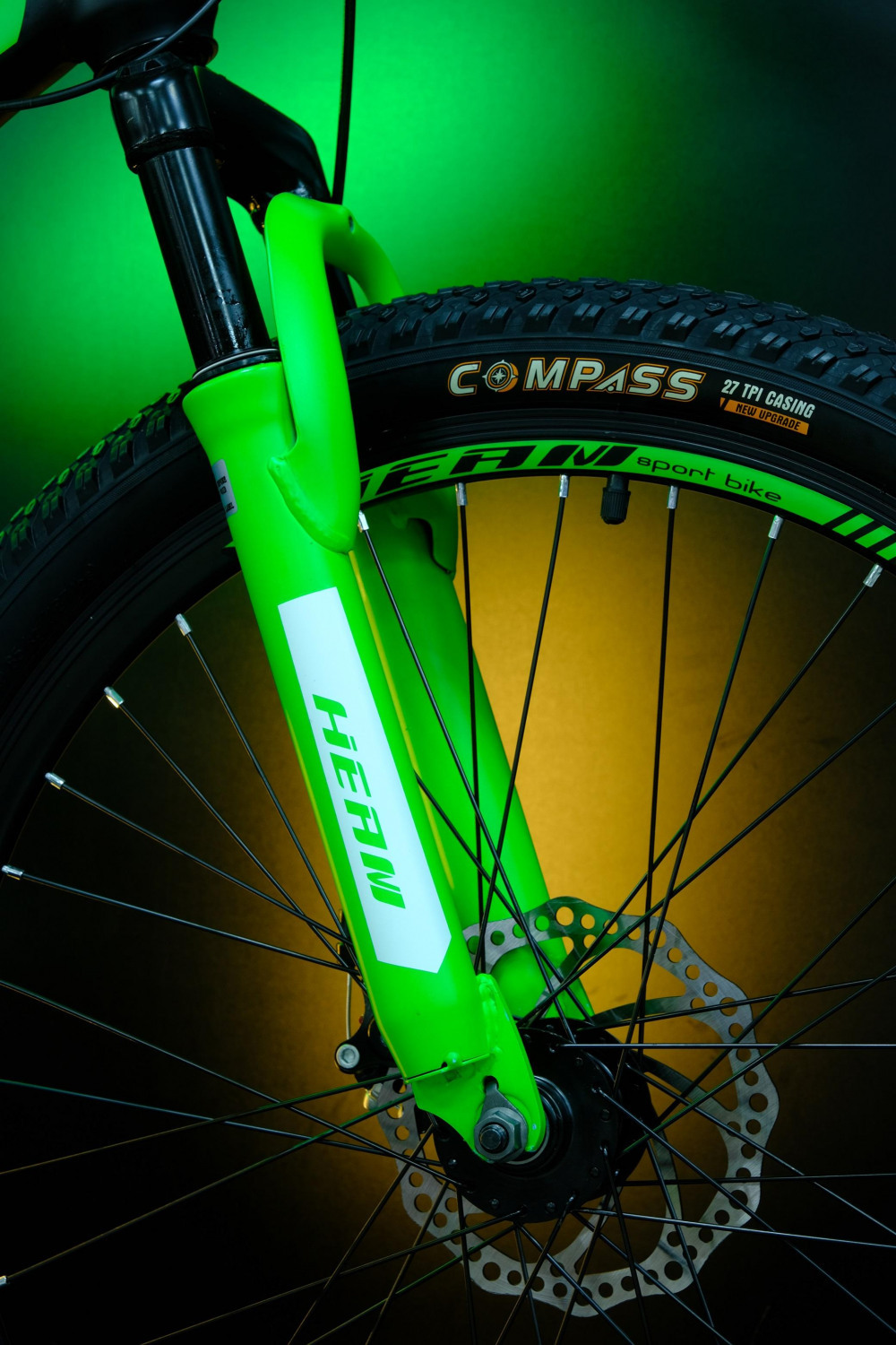 Heam First 247 Матовый Чёрный/Зелёный