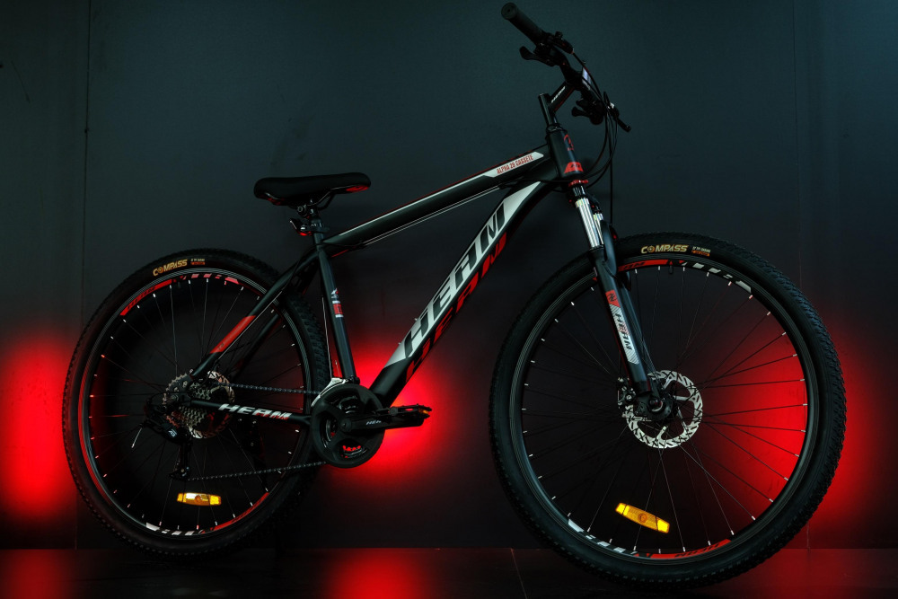 HEAM ALPHA 29 Cassete Матовый Чёрный/Красный рама 19 (на рост 171-182)