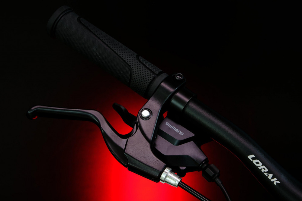 LORAK SHARK 20 BLACK Матовый Серый/Красный