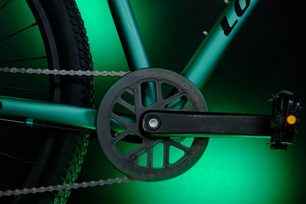 LORAK Sel 9000 8 sp Матовый Чёрный/Зелёный 19р (на рост 171-182)